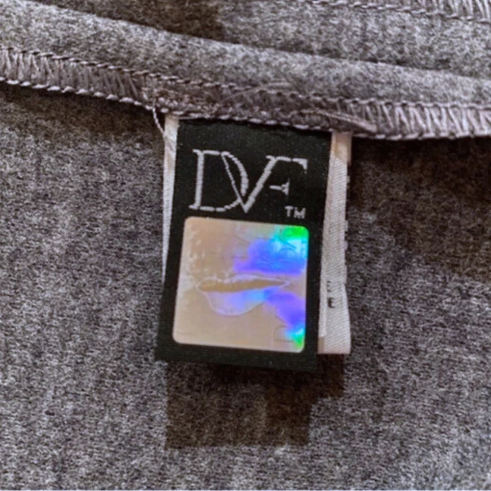 NEW Diane Von Furstenberg Wool Blend Aurora Dress Heather Grey 14 - Picture 11 of 13